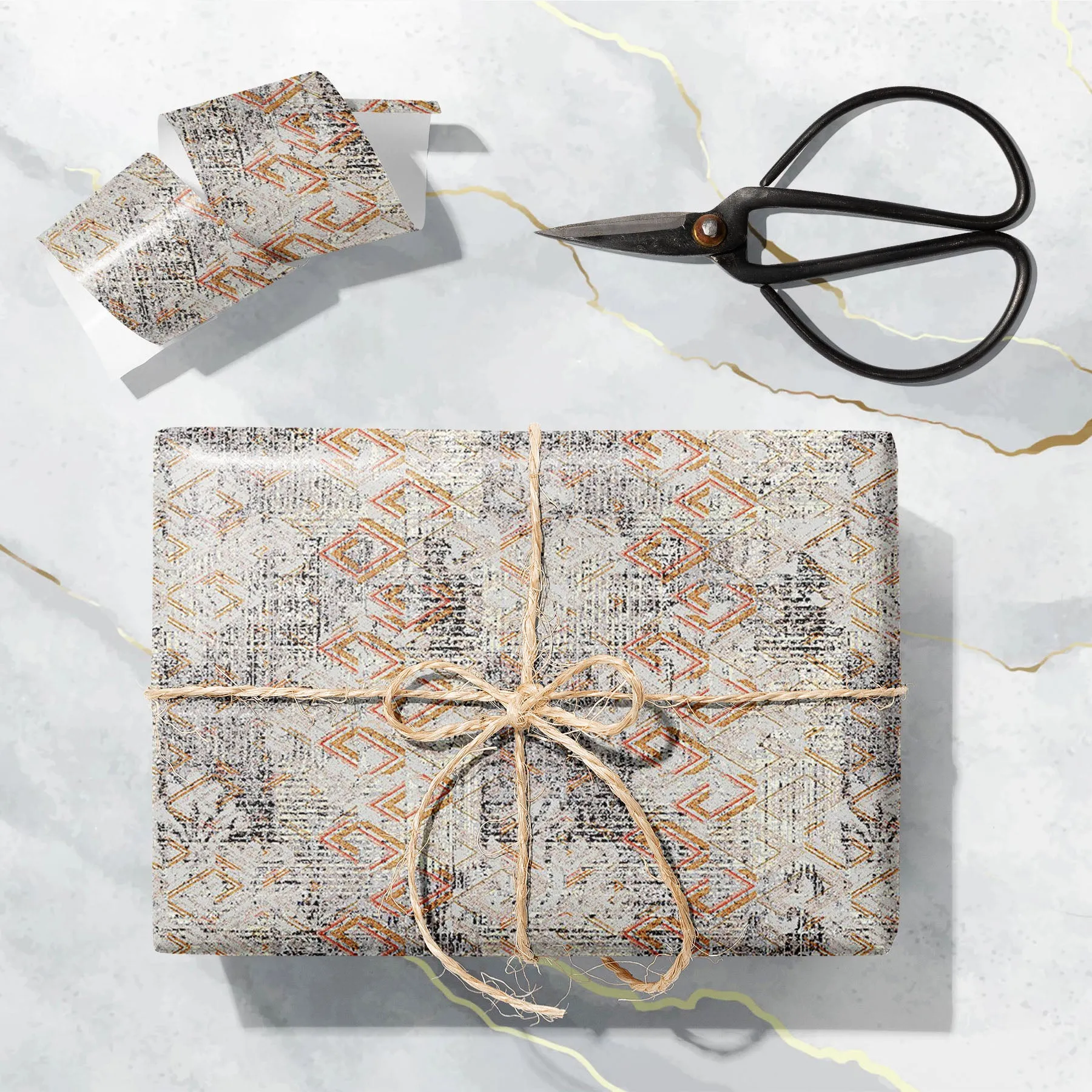 Abstract Grunge Pattern Art & Craft Gift Wrapping Paper