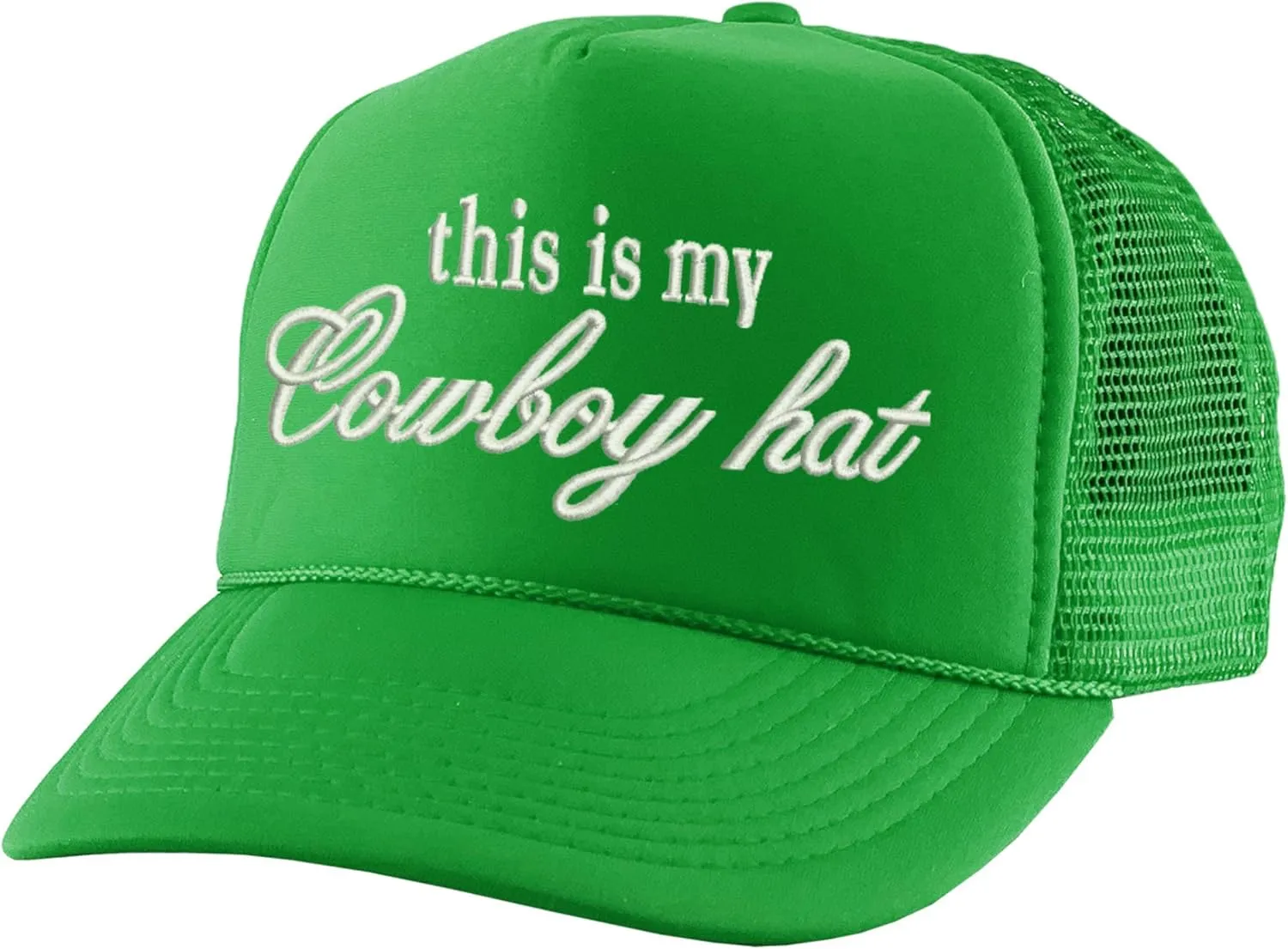 ALLNTRENDS This is My Cowboy Hat Embroidered Trucker Hat Funny Western Snapback Cap