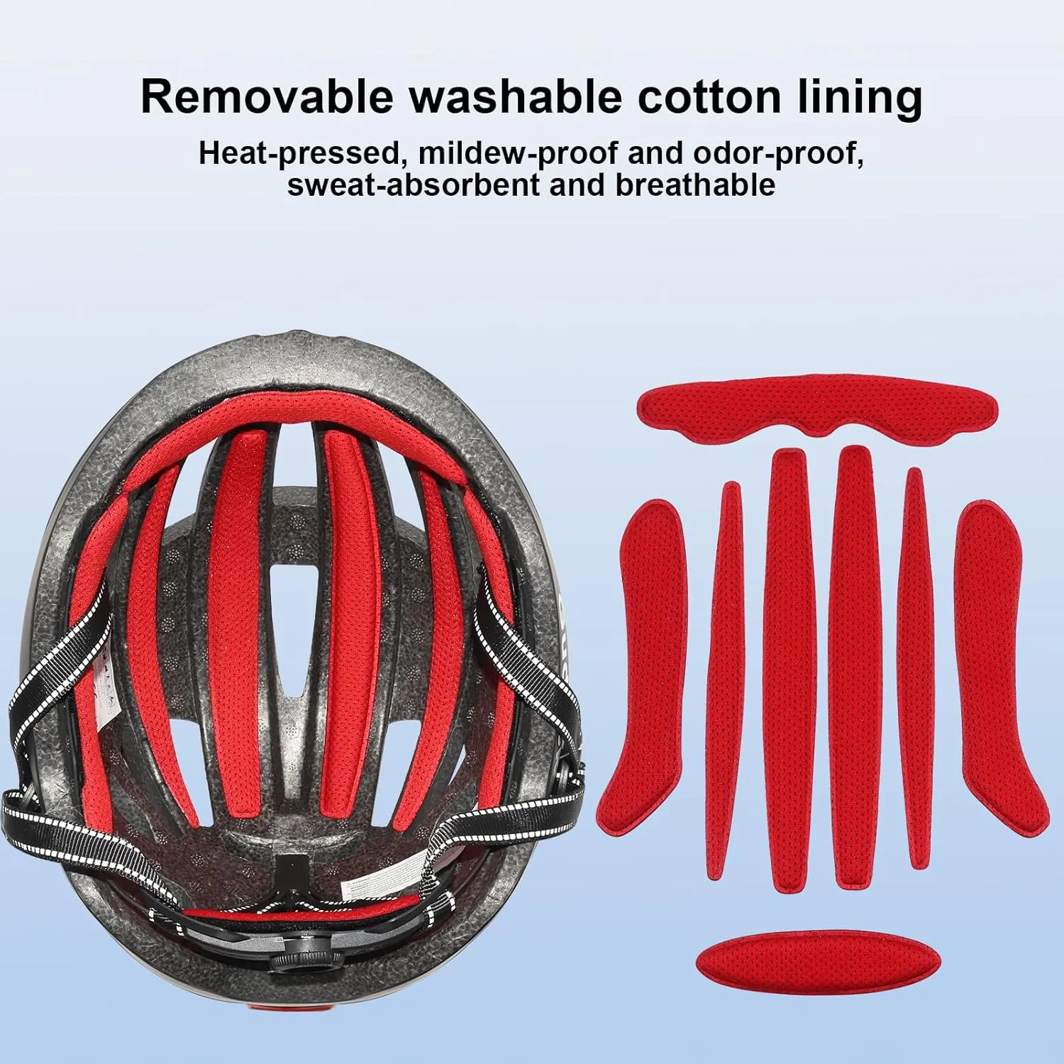 Bike Helmet with Light - Bicycle Helmets for Men - Women Adult with LED Rear Lights Adjustable Cycling Helmet for Urban Commuter Mountain Road Biker