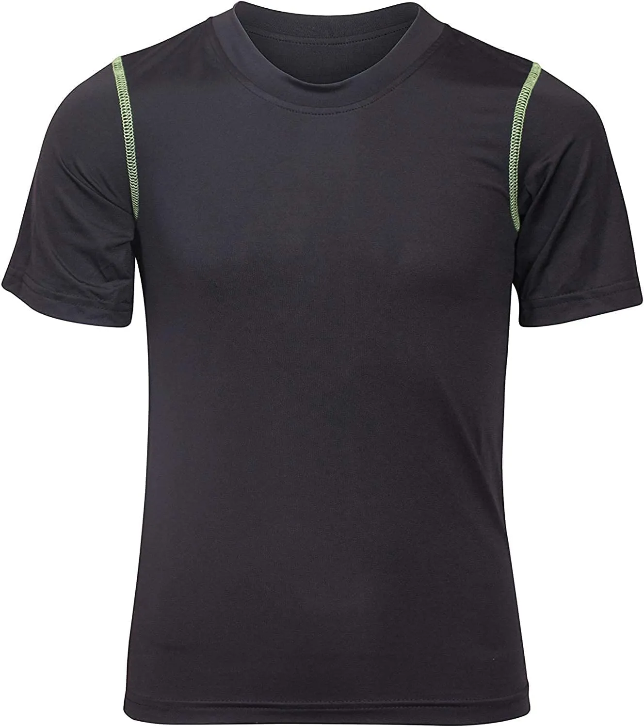 Black Bear Boys Youth Dry Fit T-Shirt - 4 Pack Active Athletic Performance Short Sleeve Shirts for Teens (Sizes: 4-18)