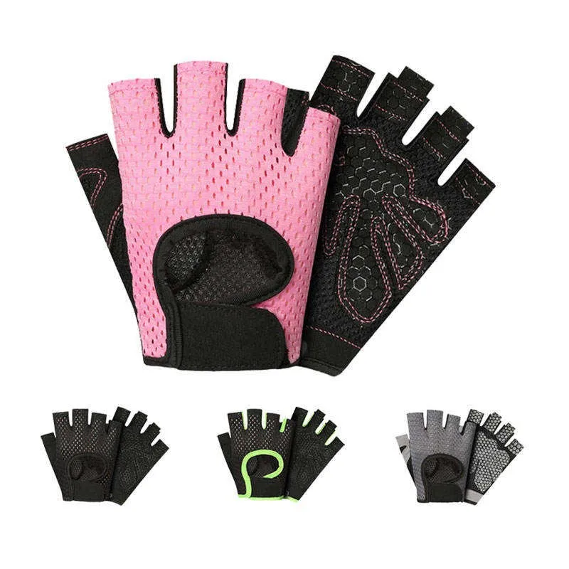 Breathable Workout Gloves Weight Lifting Fingerless Gym Exercise Gloves with Curved Open Back(10 Pack)