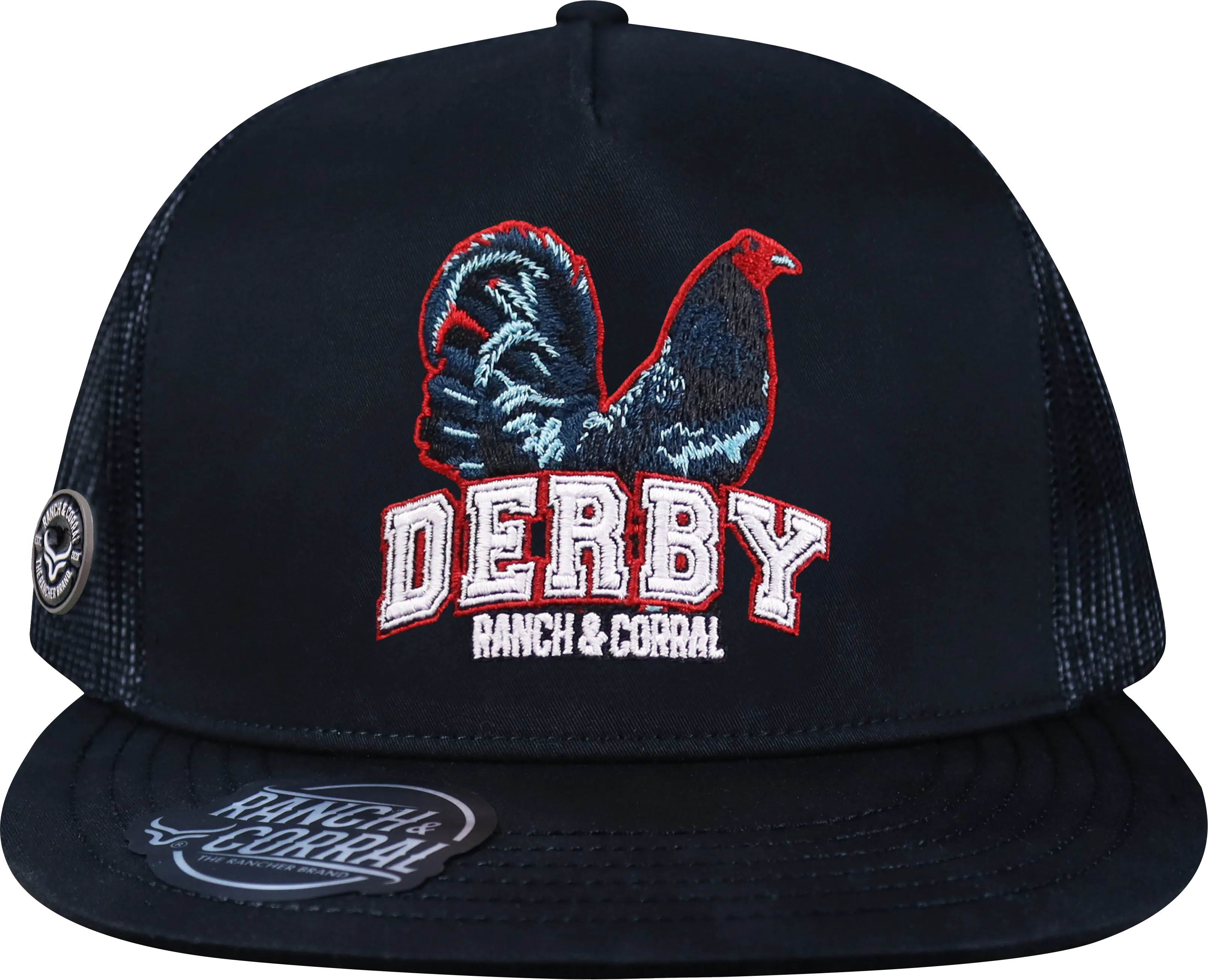 COWBOY TRUCKER HAT RANCH & CORRAL AUTHENTIC ROOSTER-RCR21