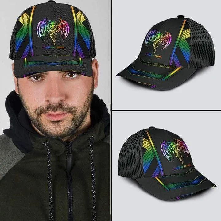 Custom Pride Cap For Gay, Pride Hastage Rainbow Lgbt All Over Printed Baseball Cap Hat, Les Gifts