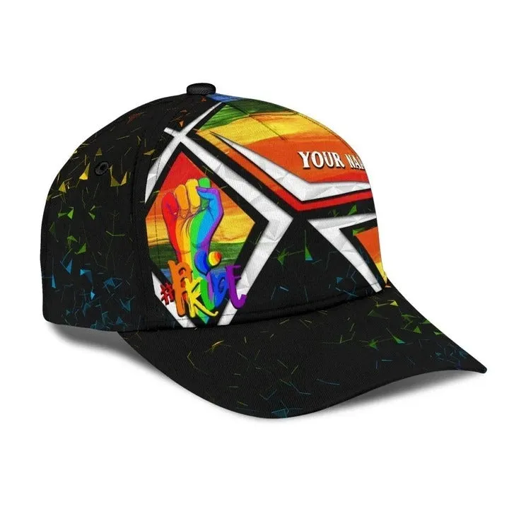 Custom Pride Cap For Gay, Pride Hastage Rainbow Lgbt All Over Printed Baseball Cap Hat, Les Gifts