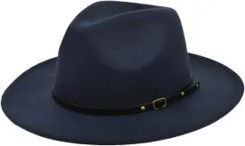 Dcvmvmn Women Men Jazz Hat Fedoras Hats Wide Brim Fedora Hat