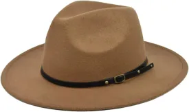 Dcvmvmn Women Men Jazz Hat Fedoras Hats Wide Brim Fedora Hat