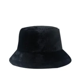 Faux Rabbit Fur Bucket Hat