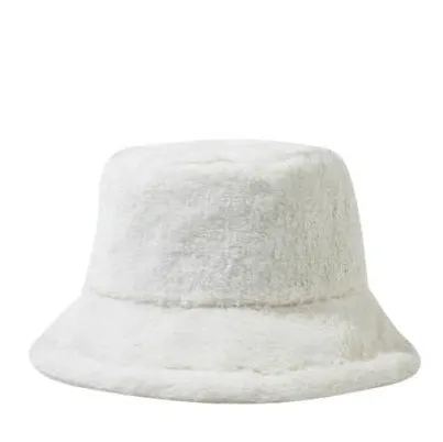 Faux Rabbit Fur Bucket Hat