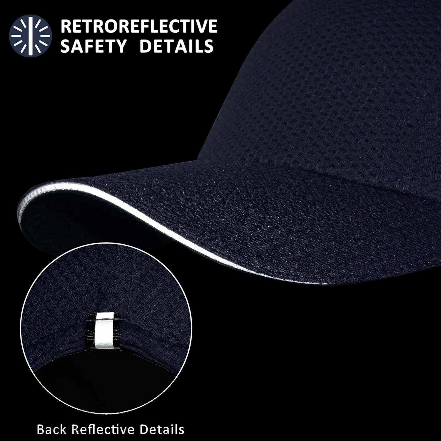 GADIEMKENSD Women's Race Day Running Cap Performance Mesh Hat - Excellent Ventilation, Lightweight, Reflective Safety