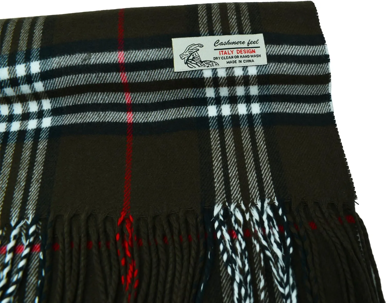 Glory Max Unisex Classic Tartan Plaid Winter Scarf Soft Cashmere Feel 72"x12"