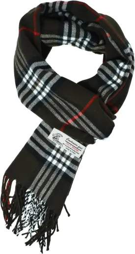 Glory Max Unisex Classic Tartan Plaid Winter Scarf Soft Cashmere Feel 72"x12"