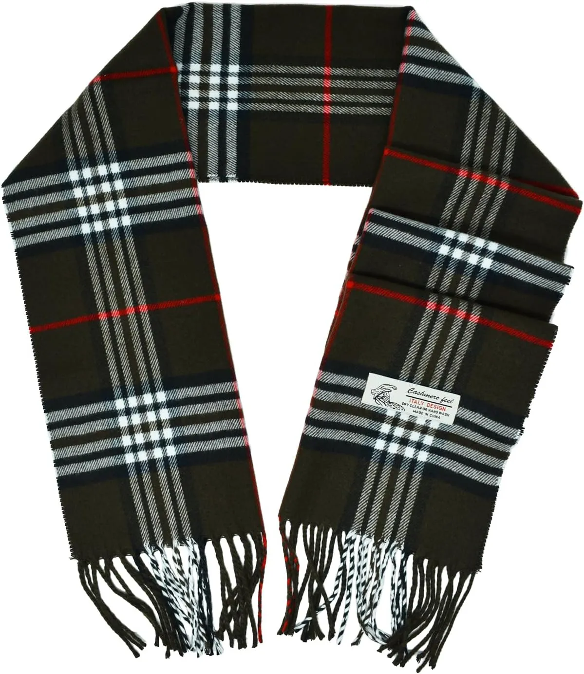 Glory Max Unisex Classic Tartan Plaid Winter Scarf Soft Cashmere Feel 72"x12"
