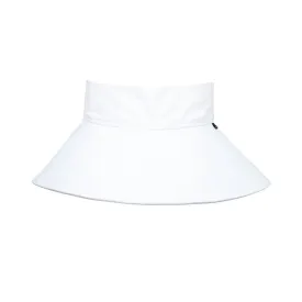 Hat Wide Brimmed Swim Visor - White