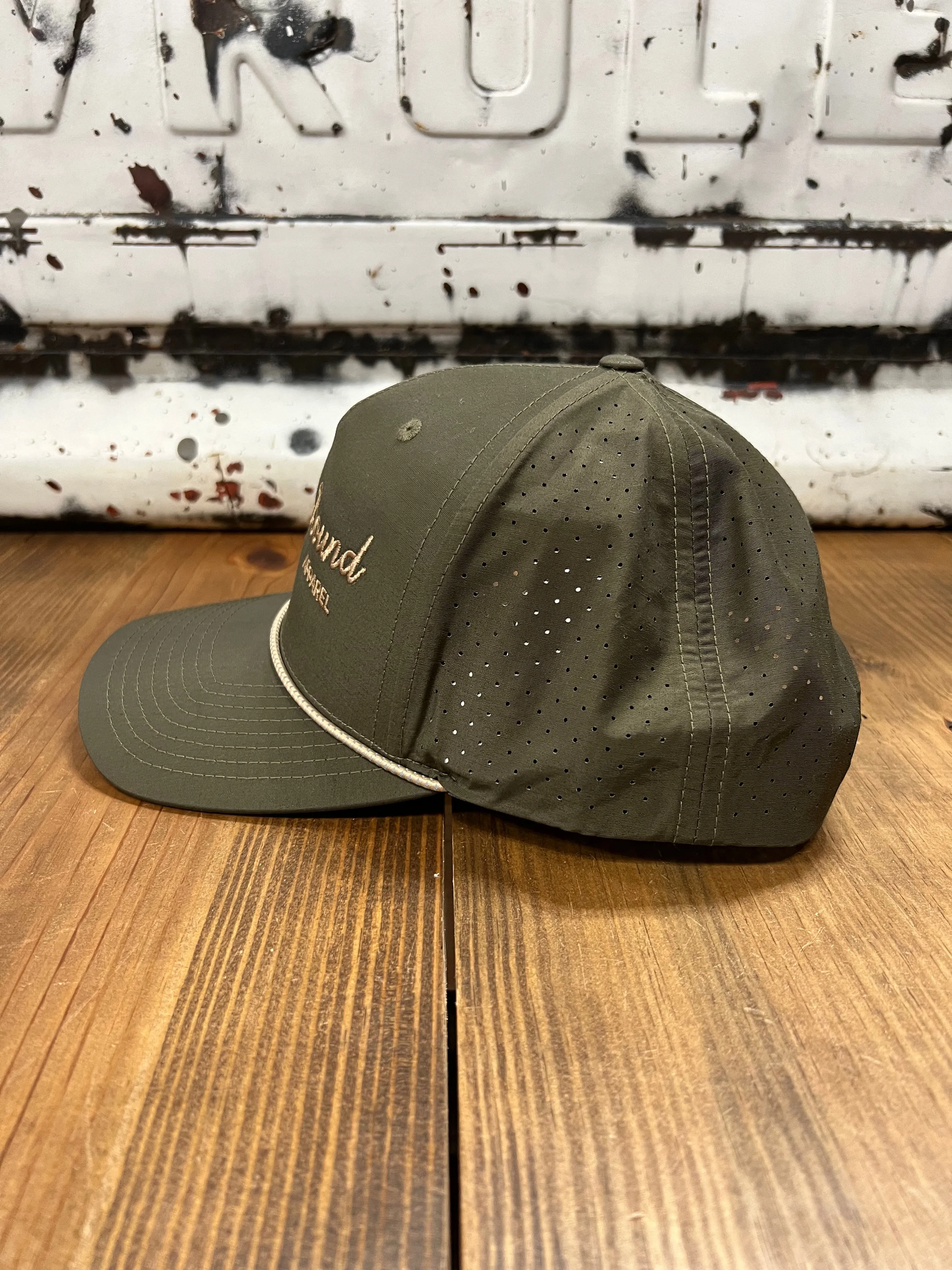 Home Bound Golf Performance Rope Cap - Dark Loden w. Tan Rope