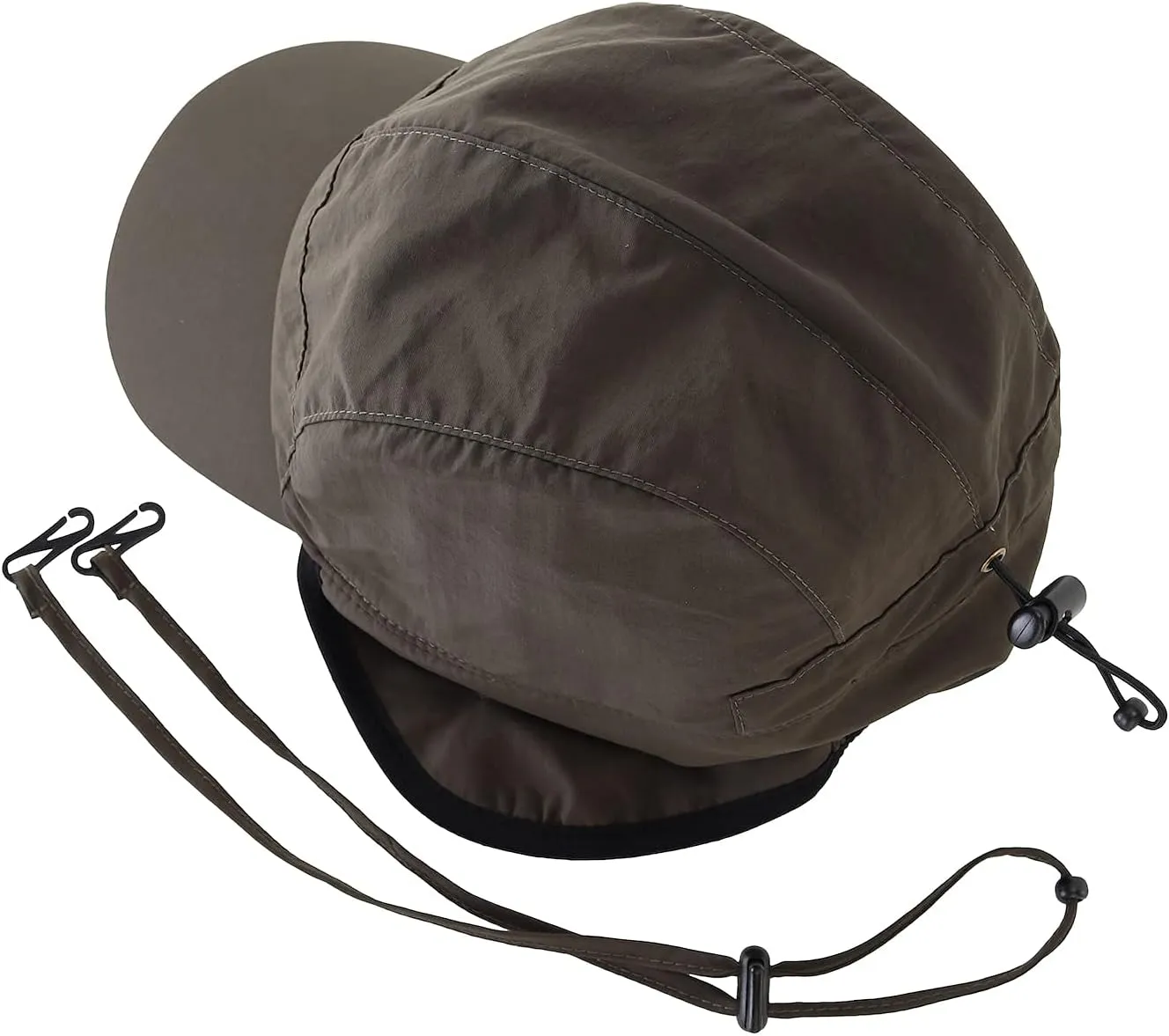 Home Prefer Waterproof Men's Winter Hats with Visor Warm Fleece Lined Baseball Cap Earflaps Trooper Trapper Hat for Men