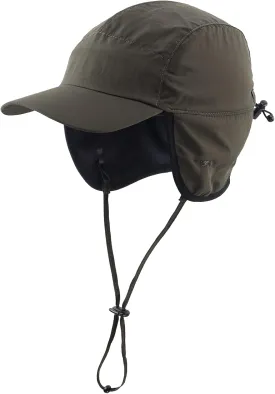 Home Prefer Waterproof Men's Winter Hats with Visor Warm Fleece Lined Baseball Cap Earflaps Trooper Trapper Hat for Men