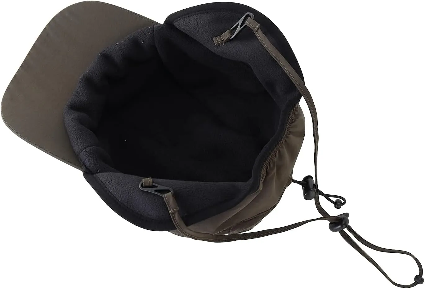 Home Prefer Waterproof Men's Winter Hats with Visor Warm Fleece Lined Baseball Cap Earflaps Trooper Trapper Hat for Men