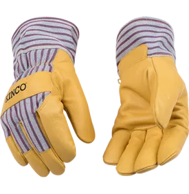 Kinco 1927 Trademarked Otto Lined Ultra Suede Thermal Insulation Lined Grain Pigskin Gloves (One Dozen)