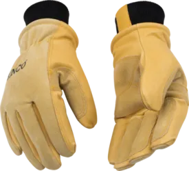Kinco 901 Premium Suede Pigskin Thermal Insulation Ski Gloves Nikwax Waterproofing Wax Included (One Dozen)