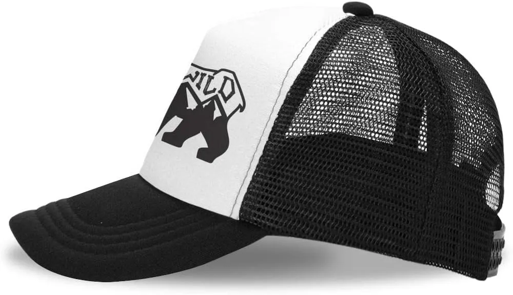 KKMKSHHG Bear Mountain Youth Adjustable Mesh Hats Baseball Trucker Cap for Boys and Girls