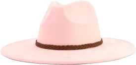 Men and Women Winter Fedora Hat Big Eave Jazz Top Surface Hat Latest Red Jazz Hat