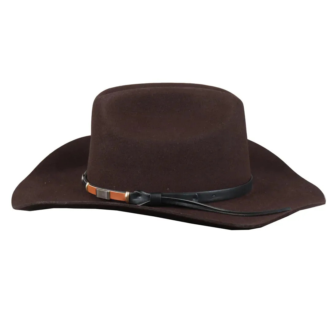 Men's 100% Wool Felt Wide Brim Cowboy Hat
