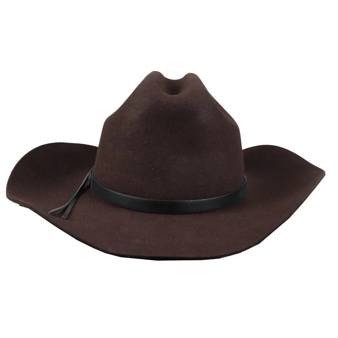 Men's 100% Wool Felt Wide Brim Cowboy Hat