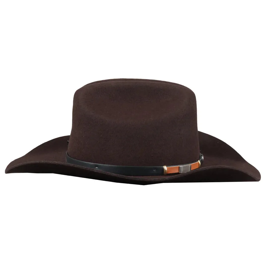 Men's 100% Wool Felt Wide Brim Cowboy Hat