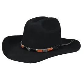 Men's 100% Wool Felt Wide Brim Cowboy Hat
