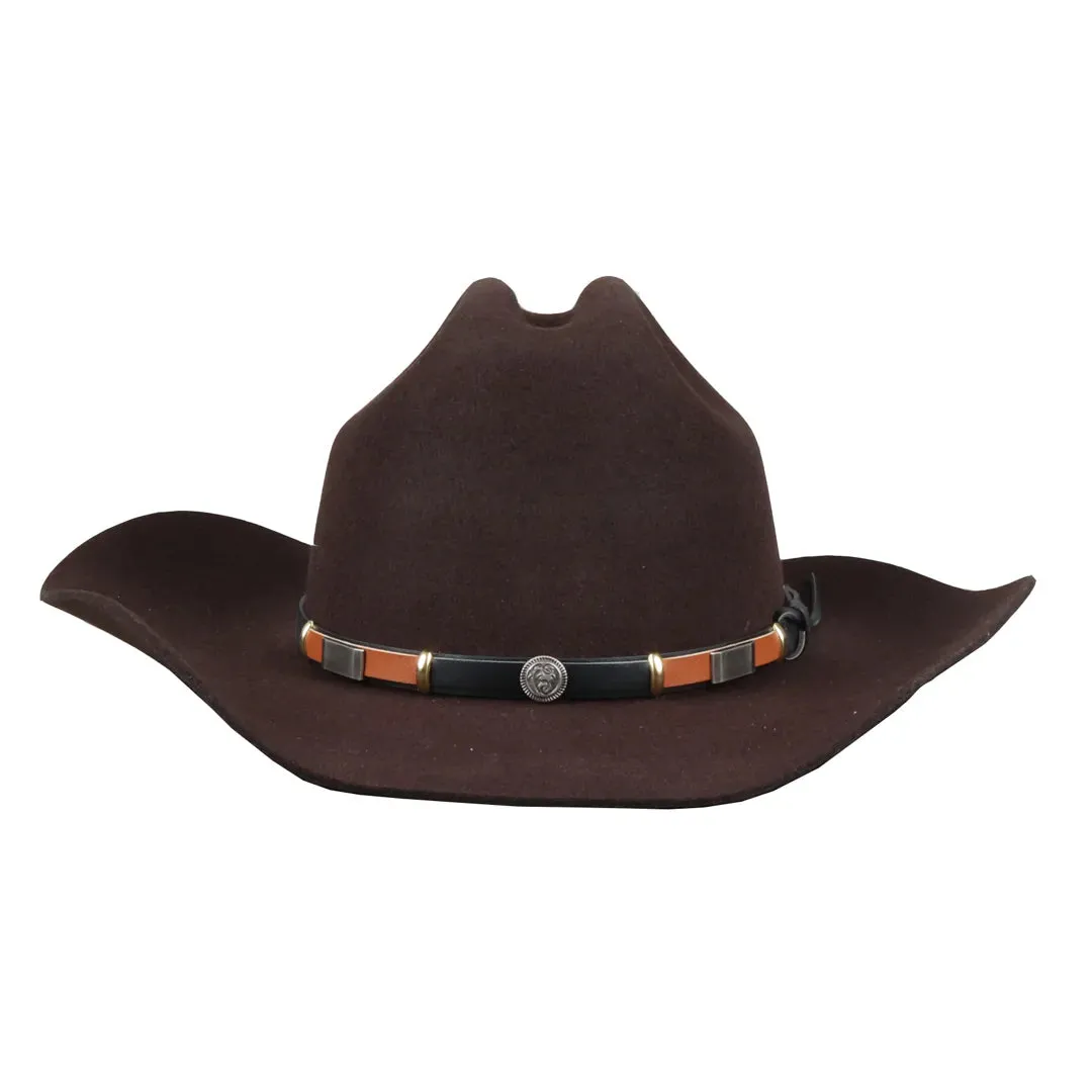 Men's 100% Wool Felt Wide Brim Cowboy Hat