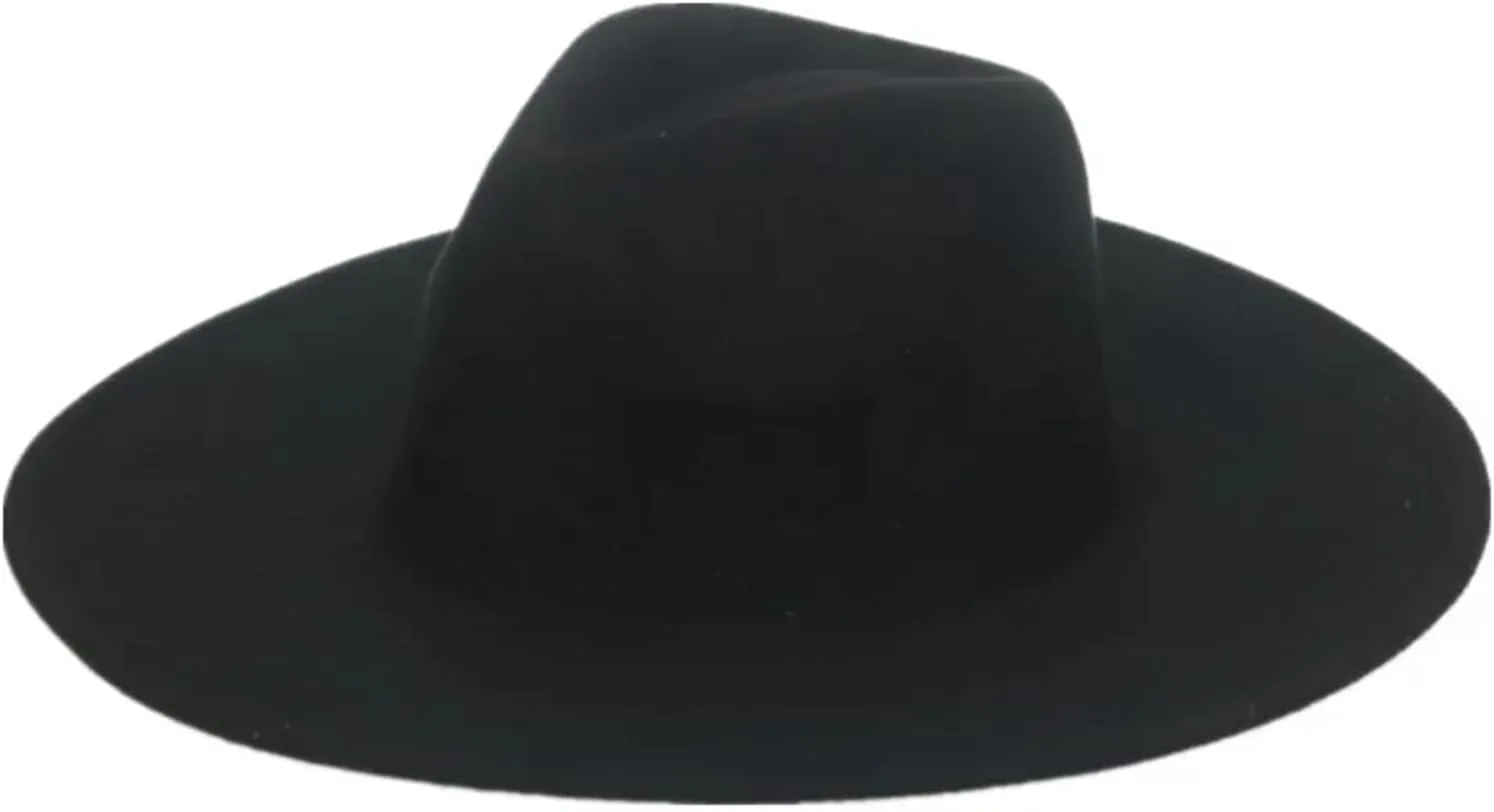 Mnjyihy Women Men Fedora Hats White Khaki Hats Winter Autumn Felted Formal Dress Church Panama Winter Hats