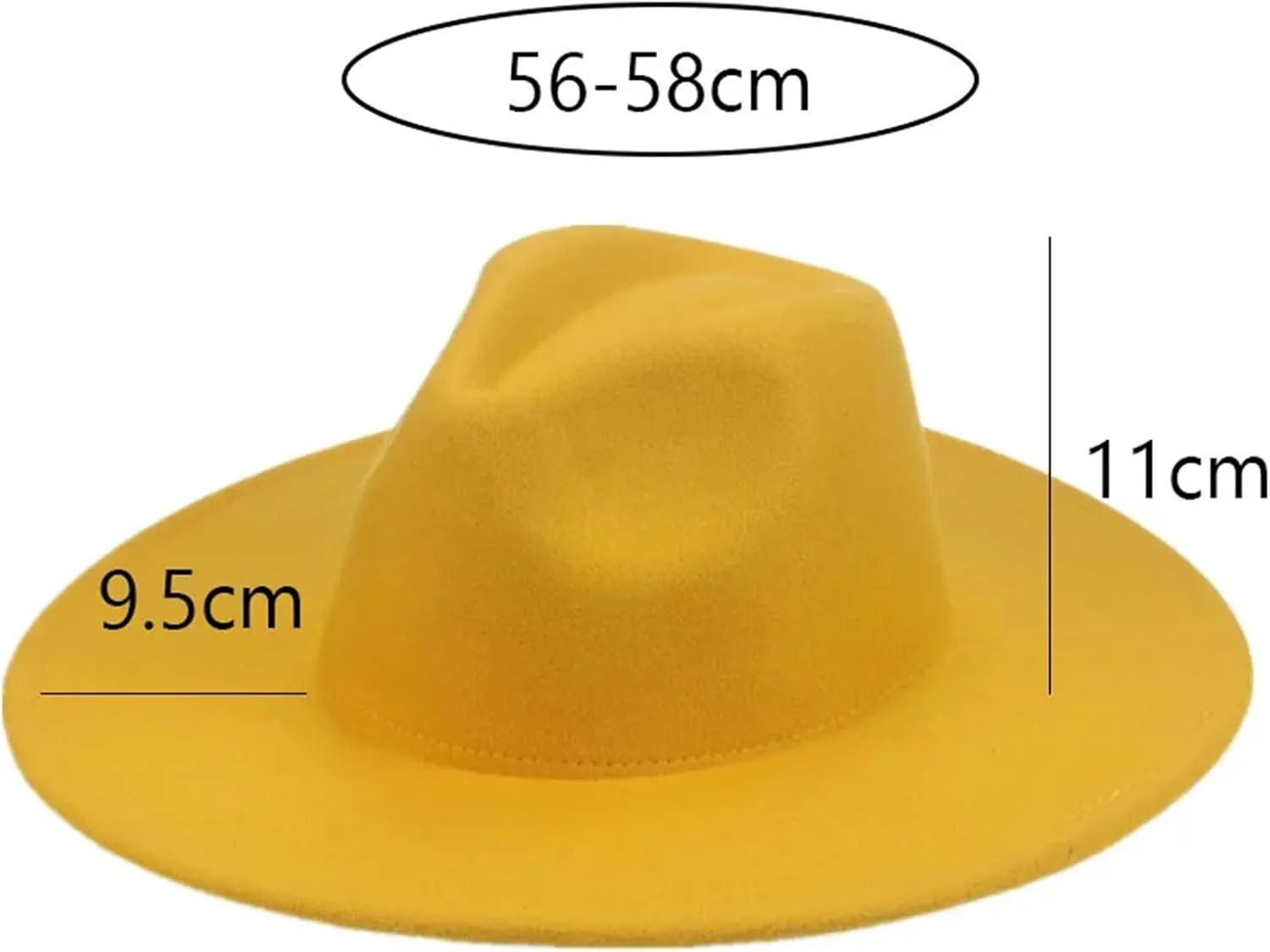 Mnjyihy Women Men Fedora Hats White Khaki Hats Winter Autumn Felted Formal Dress Church Panama Winter Hats