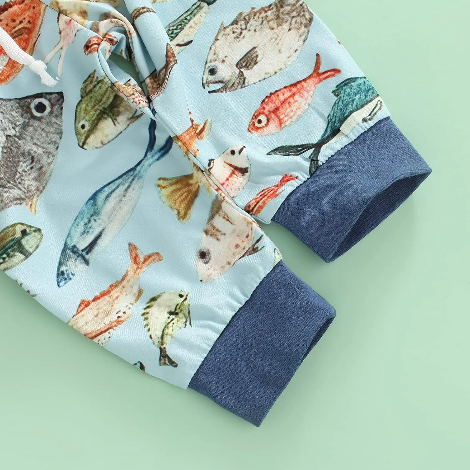 Newborn Baby Boy Fishing Outfit Daddy's New Fishing Buddy Romper Fish Pants Set Hat 3Pcs Infant Boy Summer Clothes