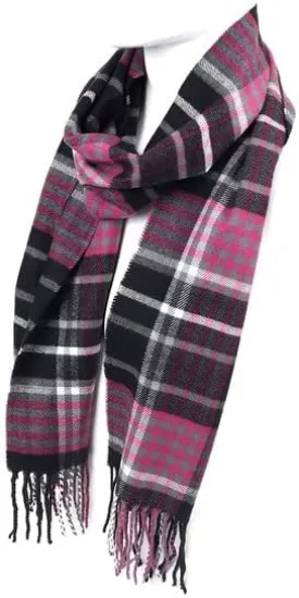 Nollia Plaid Fall/Winter Scarf for Men & Women-Plaid Color Cashmere Feels Acrylic Scarves