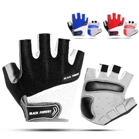 Padded Half Fingered Sports Gloves Gym Fitting
