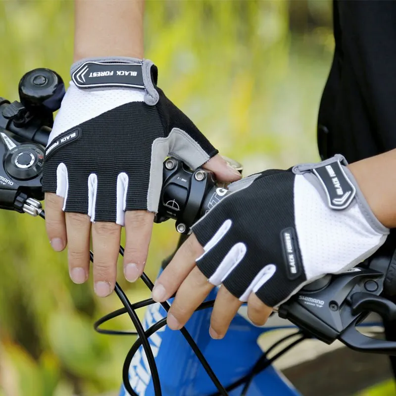 Padded Half Fingered Sports Gloves Gym Fitting