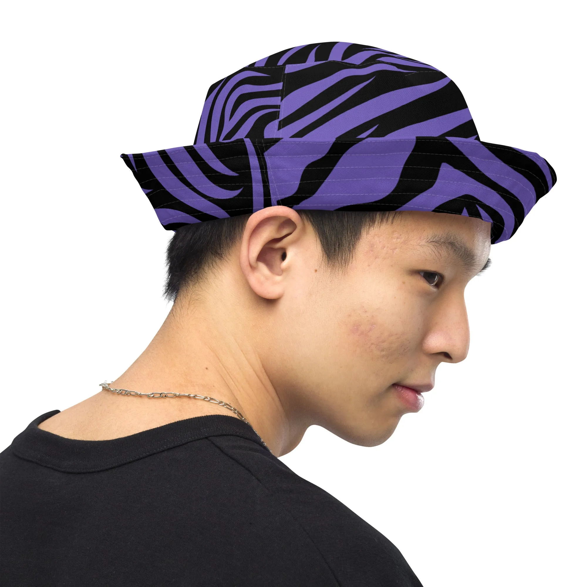 Purple Zebra Print Bucket Hat, lioness-love