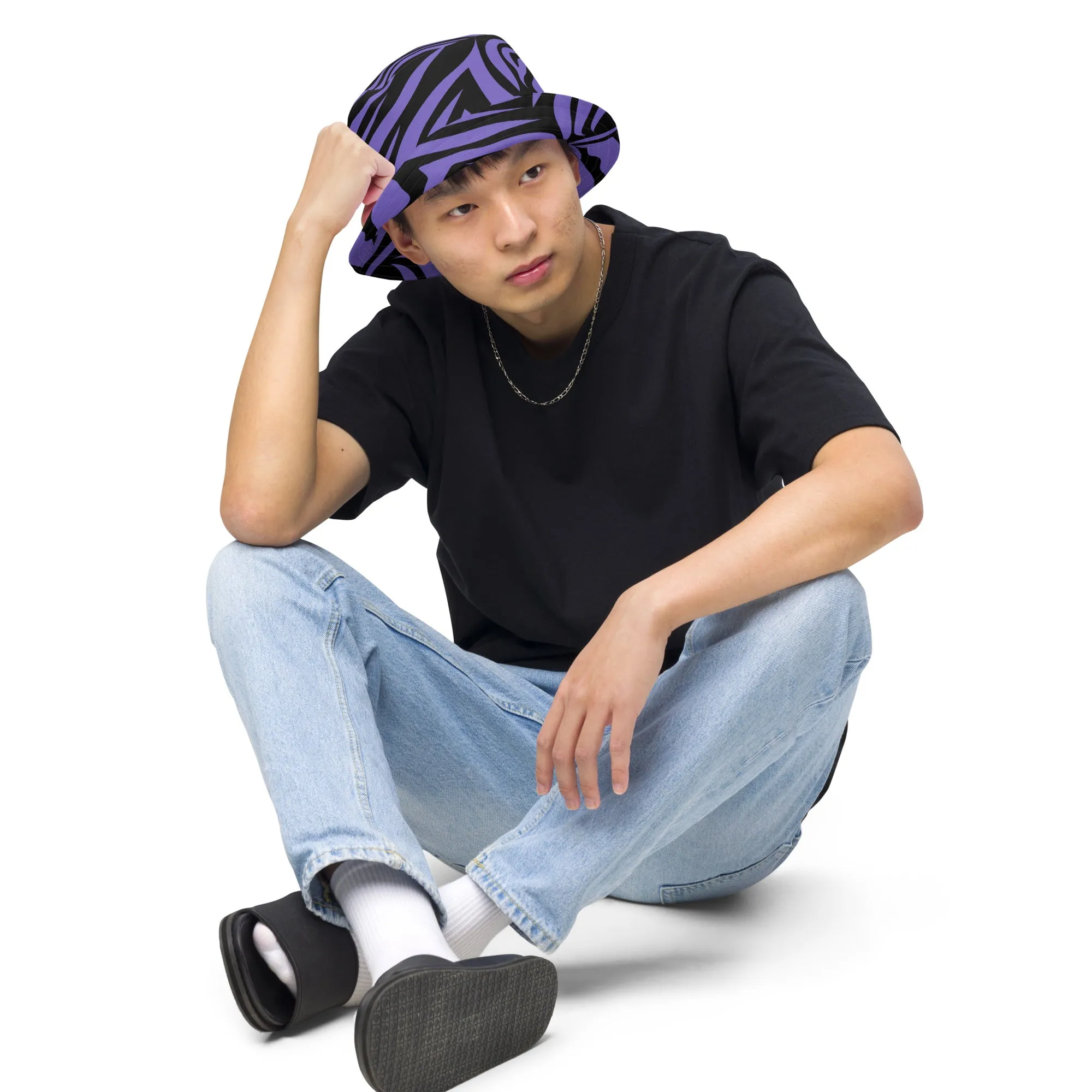 Purple Zebra Print Bucket Hat, lioness-love