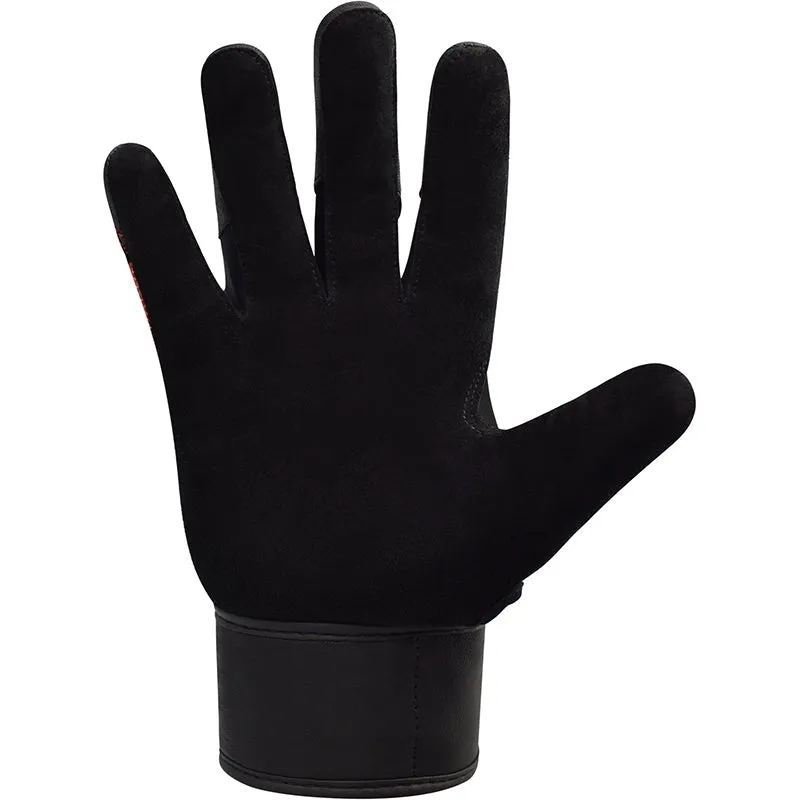 RDX F41 Full Finger Long Wrist Support Strap Heavy Weight Lifting Gym Gloves