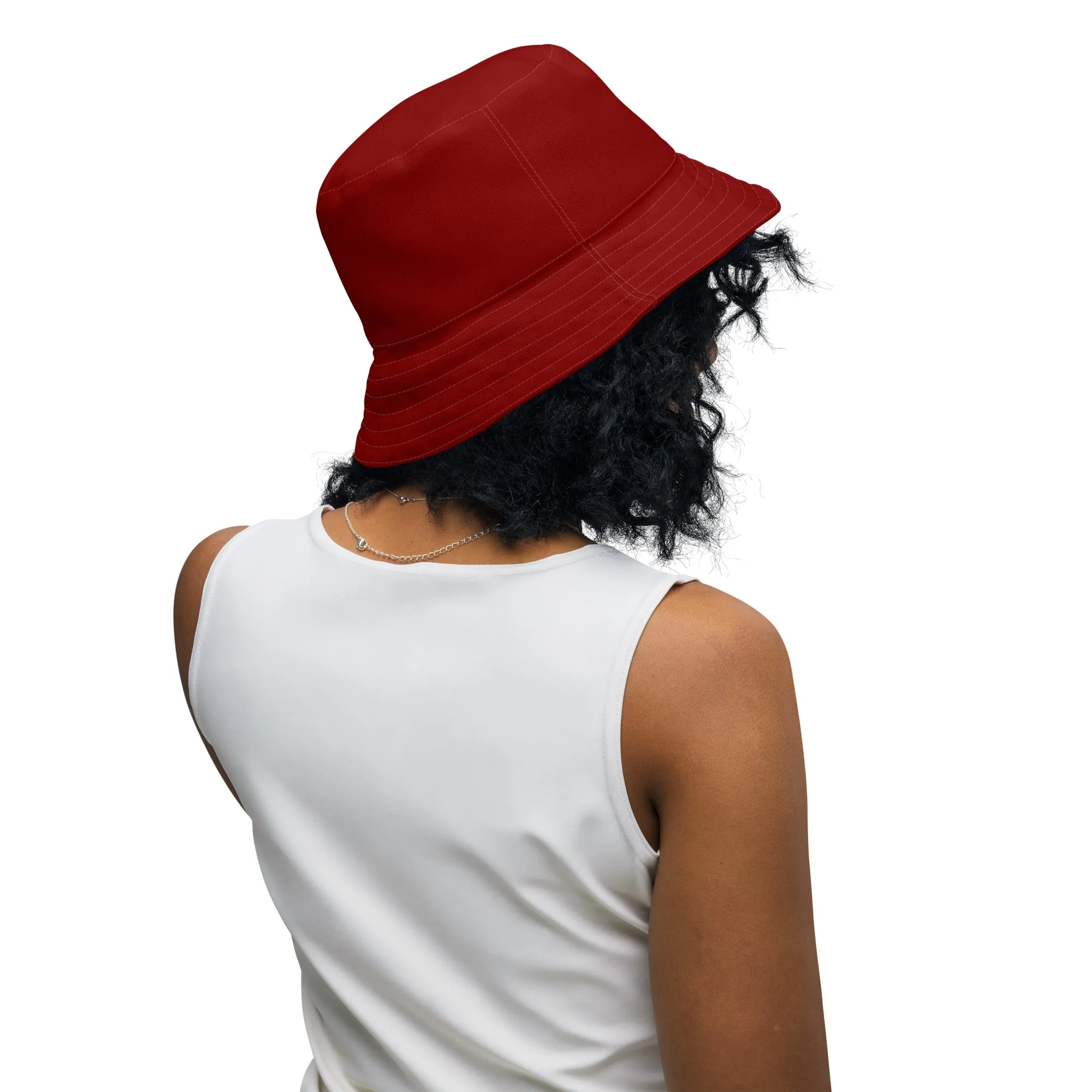 Red and Yellow Reversible unisex bucket hat, Beach Hat, Cruising Hat, boating Hat, Summer Hat