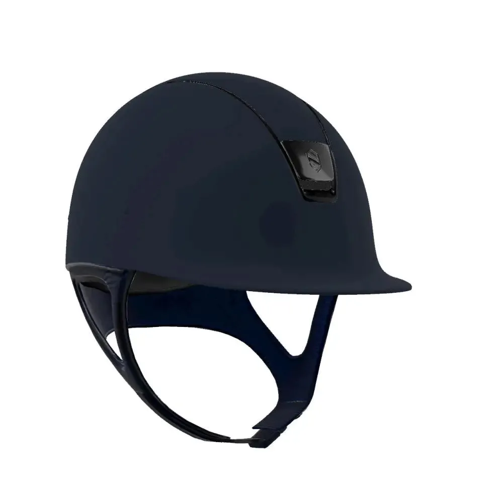 Samshield Shadowmatt Navy with Black Chrome Blazon and Trim