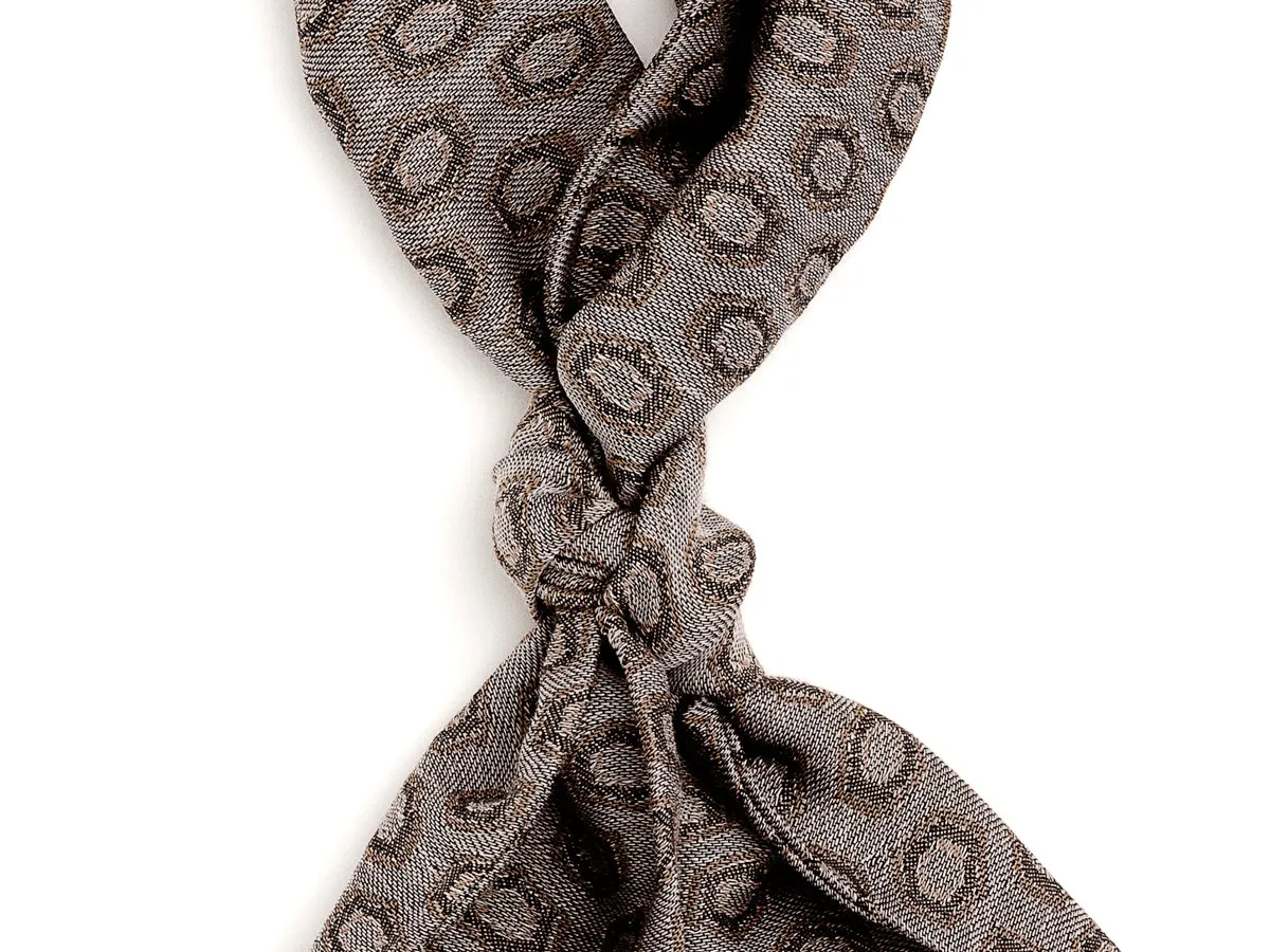 Silk Wool Ascot Grey