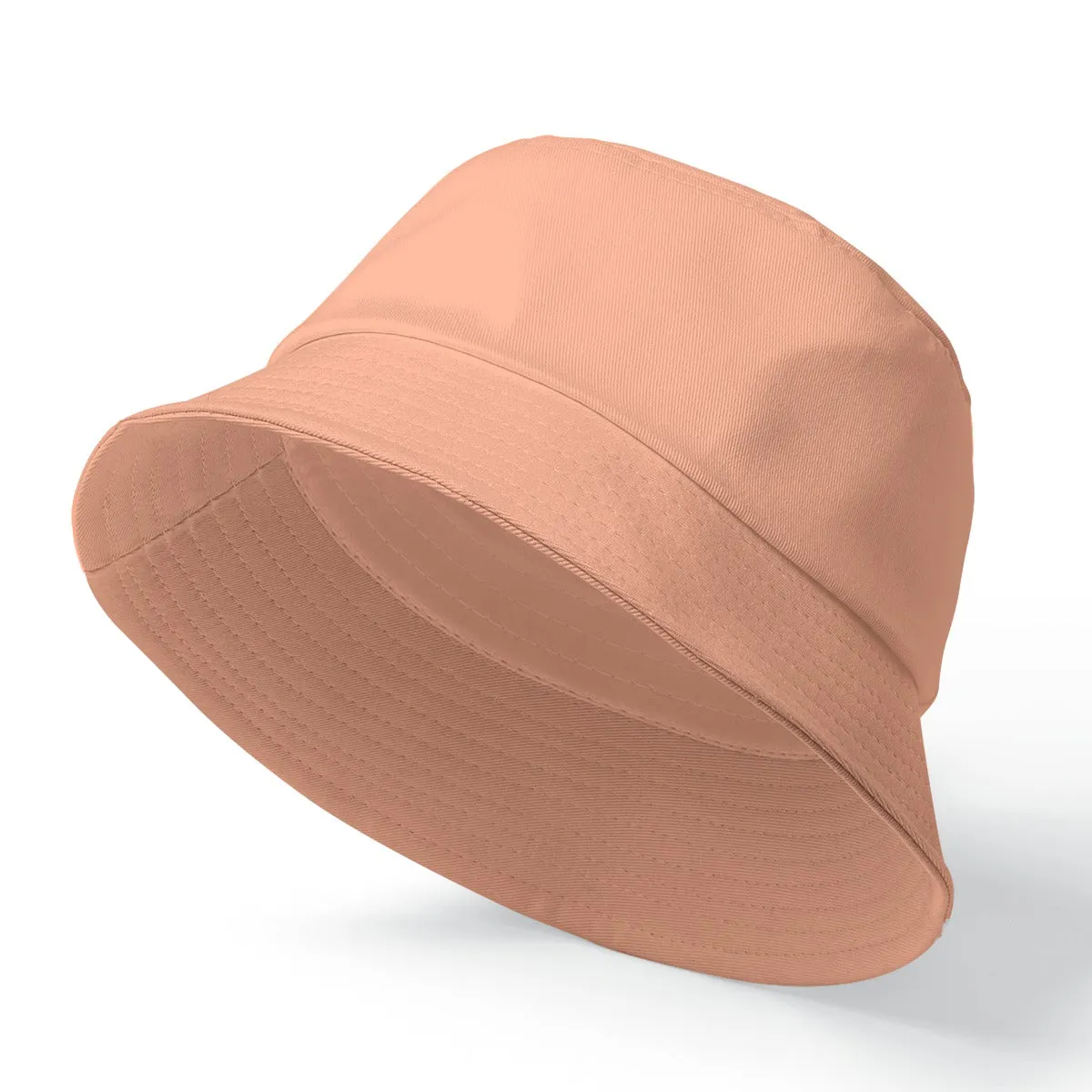 Sixty Eight 93 Logo White Peach Bucket Hat