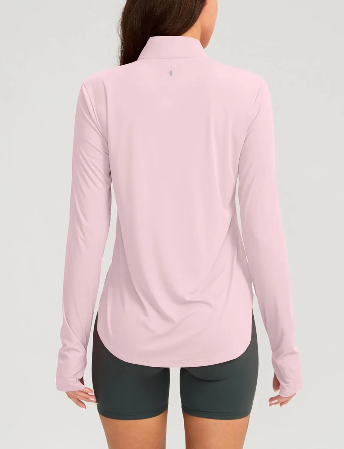 Soothfeel Women's UPF 50  Shirts Long Sleeve 1/4 Zip Pullover UV Sun Protection Golf Shirt Workout Athletic Tops for Women