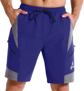 Sportneer Bike Shorts for Men: 3D Padded Lightweight Riding Biking Cycling Mountain Bike Shorts for Men with Zipper Pockets