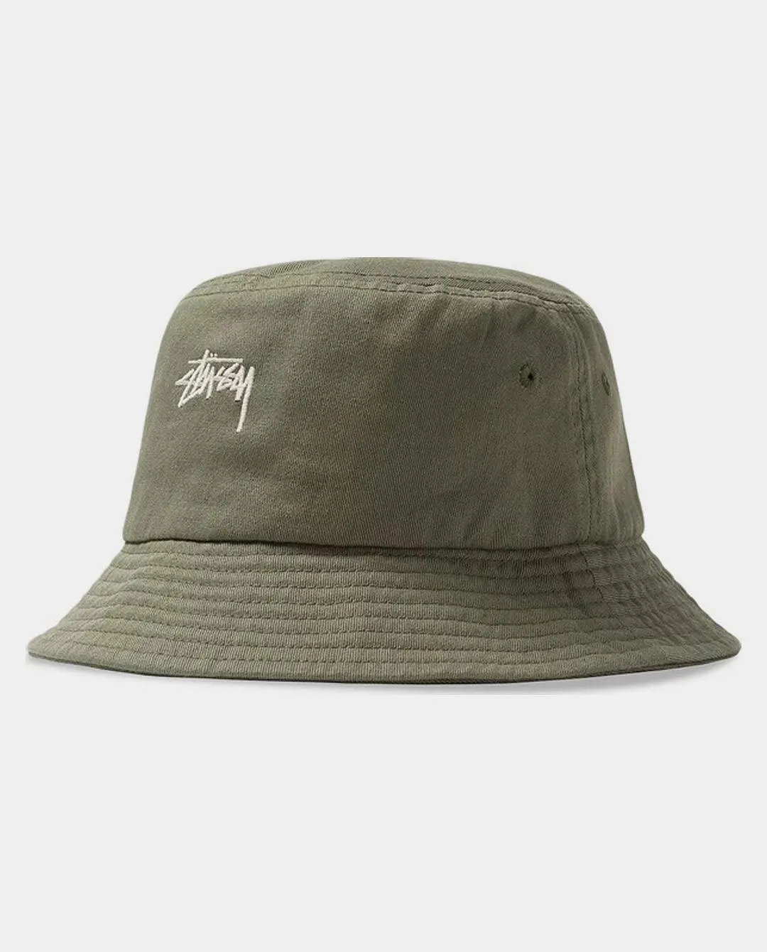 Stussy - Stock Bucket Hat - Olive Grey