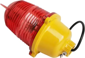 Tower Adjustable Obstruction Lights Aviation Obstruction Light Super Bright Impact Resistant Aviation Obstruction Light for Marine Boat (AC110V Constant On)