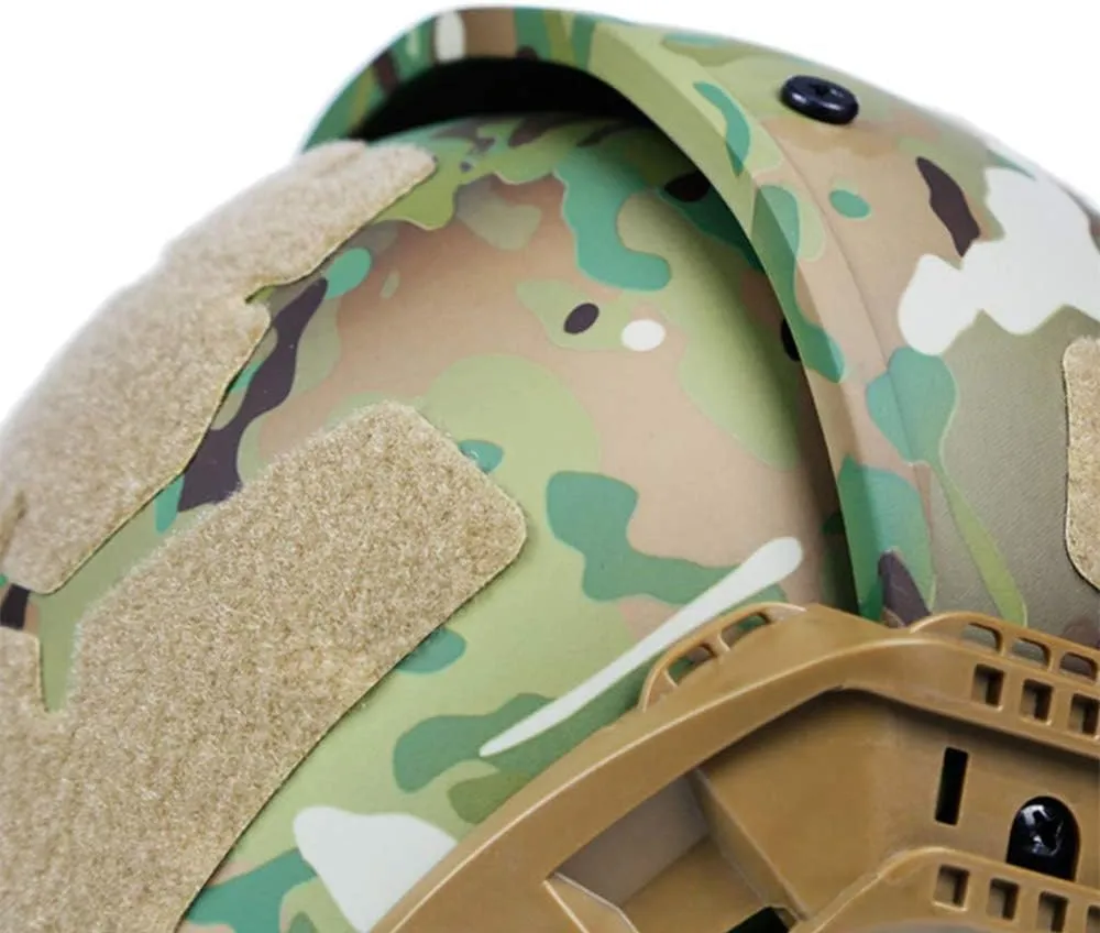 Two-in-one Outdoor Airsoft Tactical Helmet Field Equipment Helmet, Adjustable ABS Protective Helmet