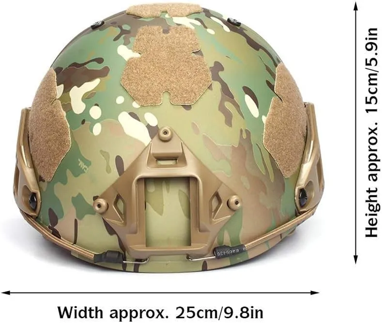 Two-in-one Outdoor Airsoft Tactical Helmet Field Equipment Helmet, Adjustable ABS Protective Helmet