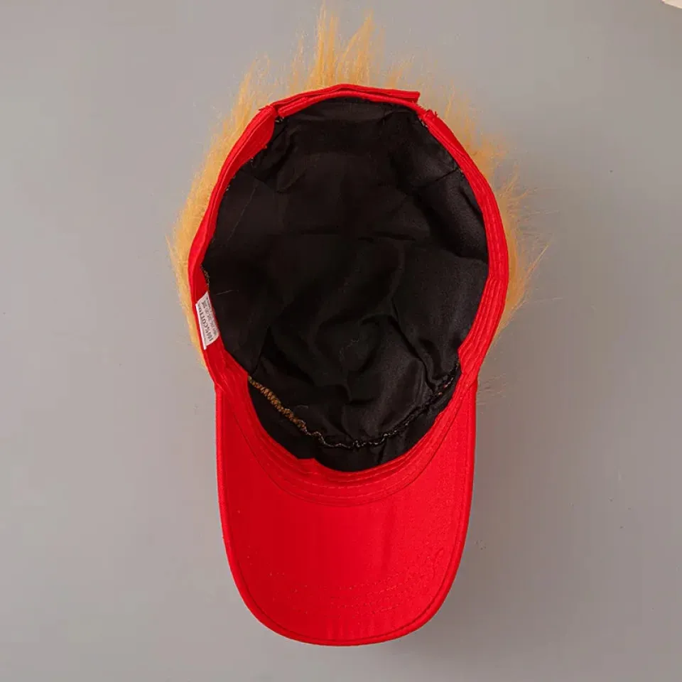 Unique Gift,2024 New American Wig Cap Baseball Cap, Golf Cap, Trump Embroidery Cap